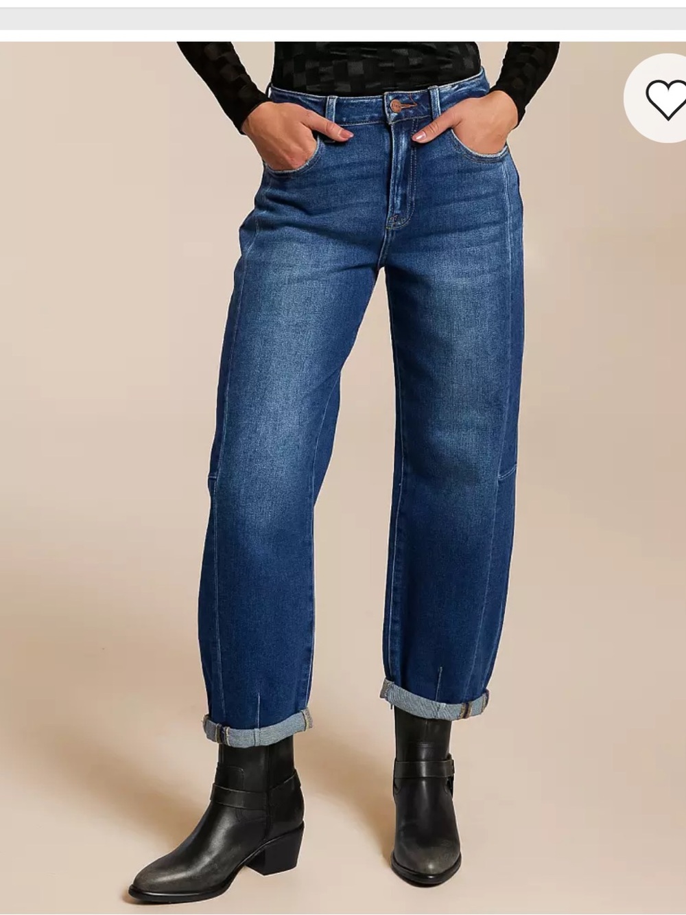 Risen barrel Jean - Picture 3 of 3